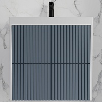 Style Line Тумба с раковиной Стокгольм 60 подвесная графит софт